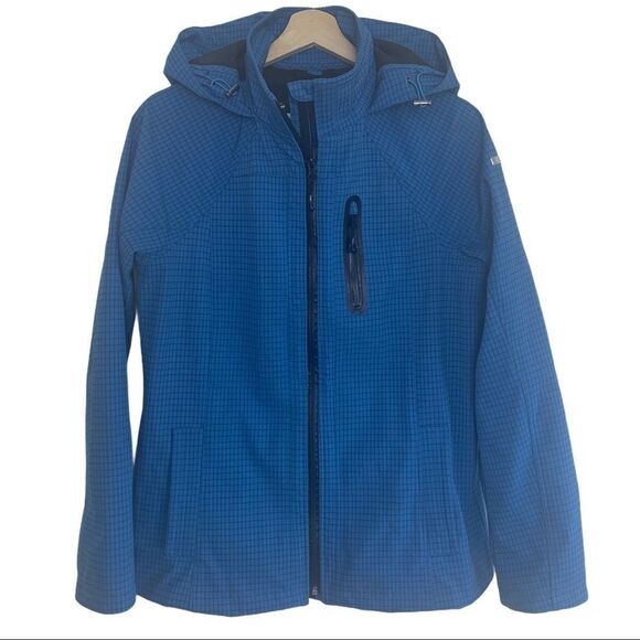 Chillax Blue Plaid Windbreaker Jacket - Picture 1 of 11